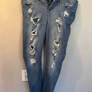 Distressed Blue Women's Jeans